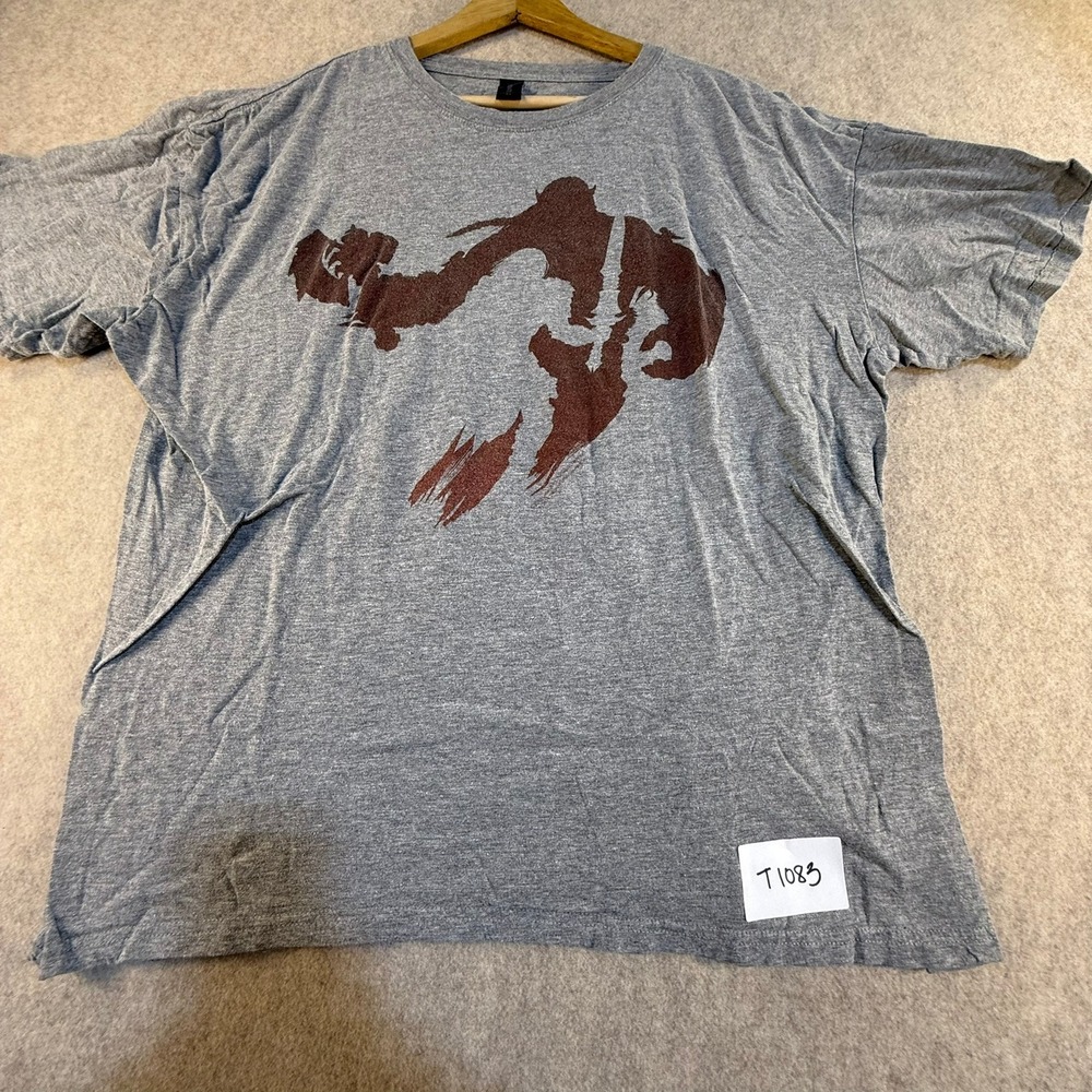 Loot Crate Graphic T-Shirt Mens XL Gray Brown Silhouette Short Sleeve Crewneck